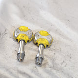 EXC+ Wahoo Speedplay Zero Ti Titanium Yellow Pedals
