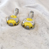 EXC+ Wahoo Speedplay Zero Ti Titanium Yellow Pedals