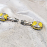 EXC+ Wahoo Speedplay Zero Ti Titanium Yellow Pedals