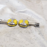 EXC+ Wahoo Speedplay Zero Ti Titanium Yellow Pedals