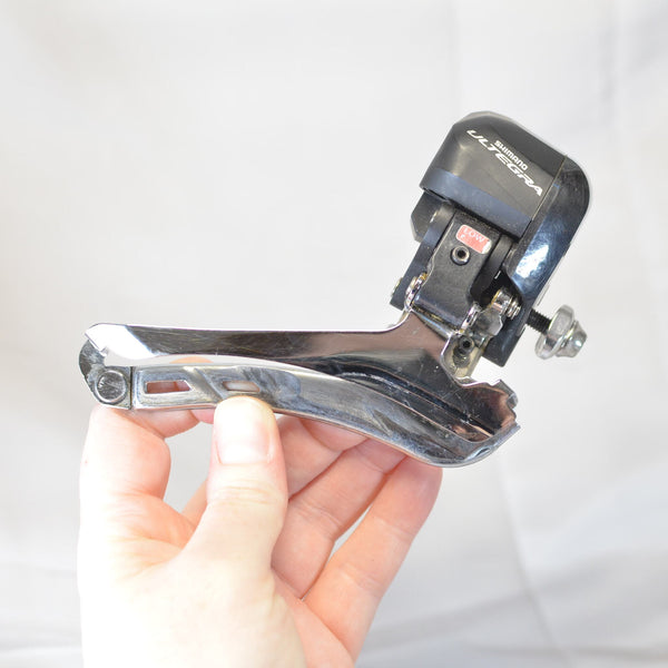 Shimano Ultegra Di2 6870 FD-6870 Braze-on Front Electronic Derailleur, 8/10 VG++