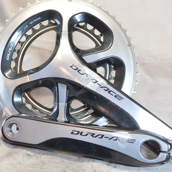 Shimano Dura Ace 9000 11 Speed 50-34 172.5mm COMPACT FC-9000 Crankset, 8/10 VG