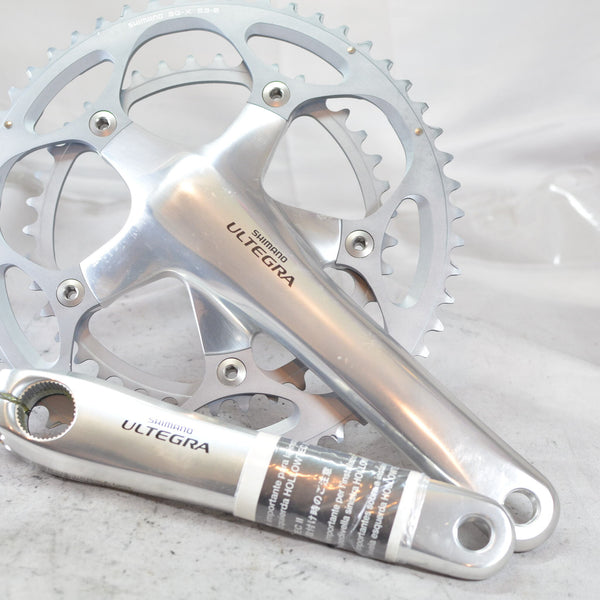 New* Shimano Ultegra 6600 10 Speed DOUBLE Crankset FC-6600 53-39 175mm Silver